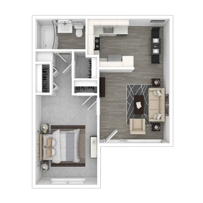 1 Bed • 1 Bath 05 floor plan